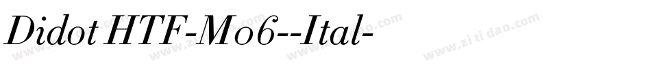 Didot HTF-M06--Ital字体转换